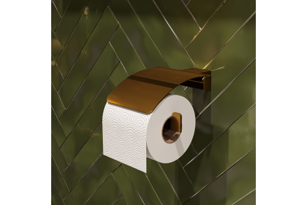 Держатель туалетной бумаги DEKOR BANYO SS 304 Gold SS304 007 12