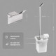 Набор DEKOR BANYO SS 304, Мыльница + Стакан + Ершик + Держатель туалетной бумаги + Крючок
