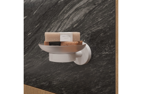 Мыльница DEKOR BANYO Alina White A40 405 05, белая
