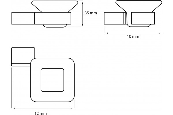 Мыльница DEKOR BANYO SS 304 SS304 005