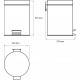 Мусорное ведро DEKOR BANYO Waste Bins 6011 02 02, 5 л