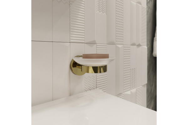 Мыльница DEKOR BANYO Alina Gold A40 405 02, золото