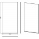 Шторка на ванну DIWO Анапа неподвижная, 50х140, профиль черный матовый, прозрачное стекло