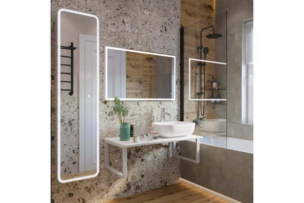 Столешница с раковиной DIWO Элиста 100 белый мрамор, с раковиной Moduo 50 Square
