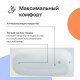 Акриловая ванна DIWO Кострома 160x70 см, с каркасом