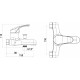 Смеситель для ванны с душем DIWO Коломна KL-06cr