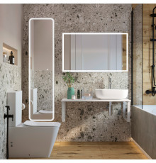 Мебель для ванной DIWO Элиста 100 белый мрамор, с раковиной Moduo 50 Square