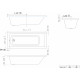 Акриловая ванна DIWO Казань 150x70 см, с каркасом