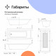 Акриловая ванна DIWO Казань 170x70 см, с ножками