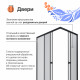 Душевой уголок DIWO Углич 120х80 профиль черный матовый