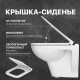 Комплект Унитаз подвесной DIWO Сочи 7508N003-0079 безободковая + Крышка Yakut 0344 с микролифтом + Инсталляция + Кнопка 7315 золотая