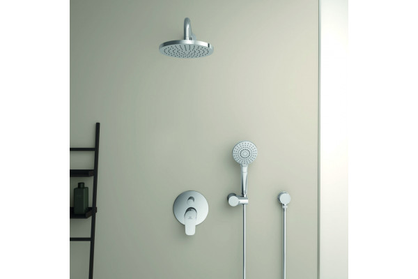 Комплект Душевой уголок DIWO Анапа 90х90, профиль хром глянец + Лоток CK DRAIN 1105-00155 55 см, с мокрым затвором, щелевой, из нержавеющей стали, с решеткой + Комплект Ideal Standard Ceraflex BC447AA С ВНУТРЕННЕЙ ЧАСТЬЮ