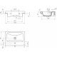 Мебель для ванной DIWO Смоленск 60 с раковиной Moduo 60