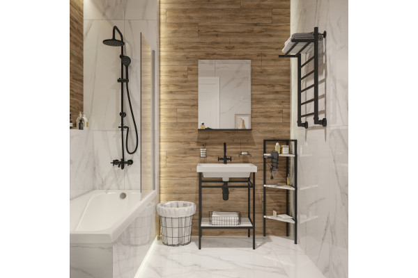 Акриловая ванна DIWO Самара 165x70 см, с каркасом