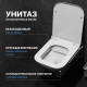 Комплект Унитаз подвесной DIWO Сочи 7508N003-0079 безободковая + Крышка Yakut 0344 с микролифтом + Инсталляция + Кнопка 7312 хром