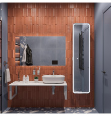 Мебель для ванной DIWO Элиста 120 белый мрамор, с раковиной Moduo 50 Square