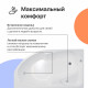 Акриловая ванна DIWO Сочи L 170x95 см, угловая, с каркасом, асимметричная