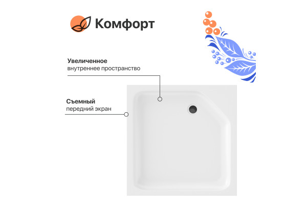 Поддон для душа DIWO K 17-100 100х100 низкий