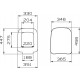Комплект Унитаз подвесной VitrA Shift 7742B003-0075 белая глянцевая + Крышка 91-003-009 с микролифтом, петли хром + Инсталляция DIWO + Кнопка 7310 белая