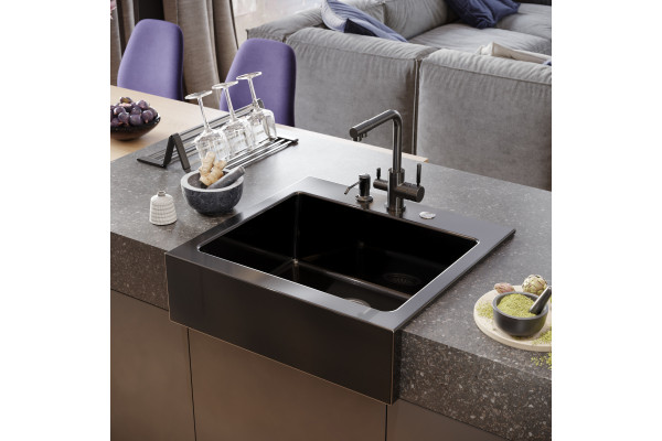 Смеситель для кухни Domaci Равенна DCB 3003N черный