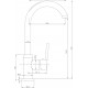 Смеситель для кухни Domaci Равенна DCB 3004 золото