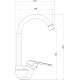Смеситель для кухни Domaci Равенна D11-001cr