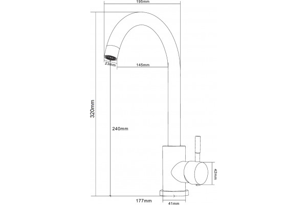 Смеситель для кухни Domaci Равенна D99-009b