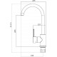 Смеситель для кухни Domaci Равенна KS-01w белый