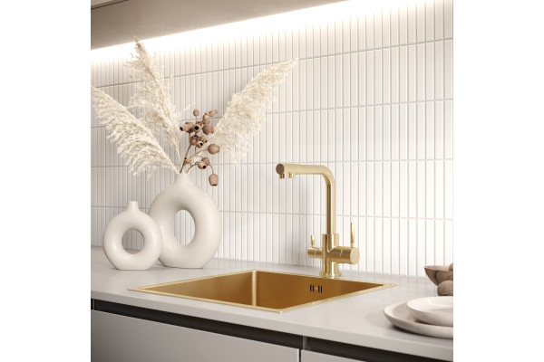 Смеситель для кухни Domaci Равенна DCB 3003 золото