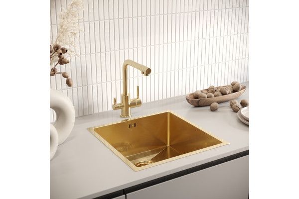 Смеситель для кухни Domaci Равенна DCB 3003 золото