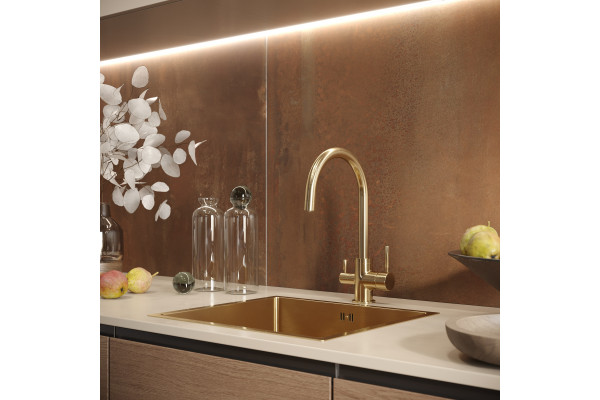 Смеситель для кухни Domaci Равенна DCB 3007 золото