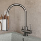 Смеситель для кухни Domaci Равенна DCB 3007 черный металлик