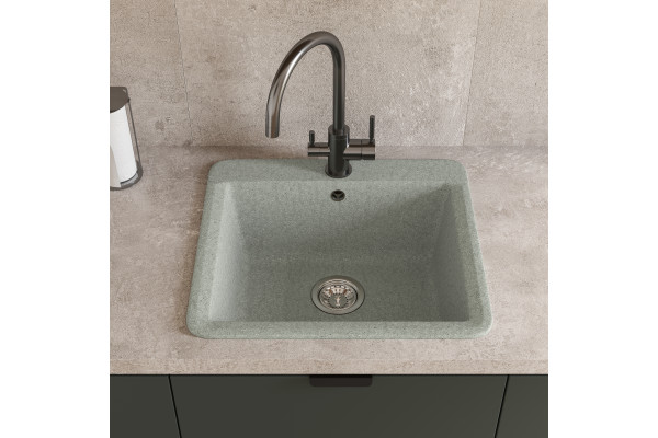 Смеситель для кухни Domaci Равенна DCB 3007 черный металлик