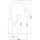 Смеситель для кухни Domaci Равенна DCB 7011 сатин