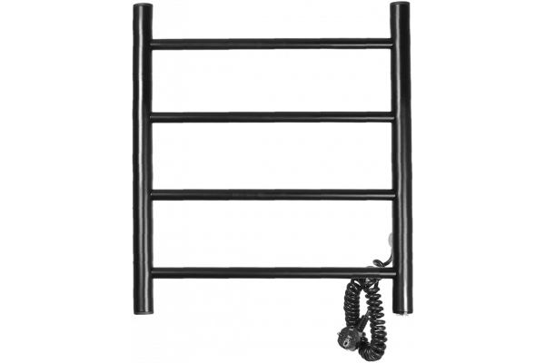 Полотенцесушитель электрический Domoterm Классик DMT 109-4 50x50, черный, R