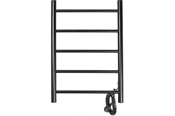 Полотенцесушитель электрический Domoterm Аврора DMT 109-5 50x71, черный, R