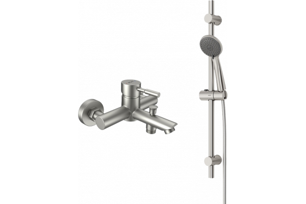 Смеситель для ванны с душем Dorff Logic New D0103030SS с душевым гарнитуром