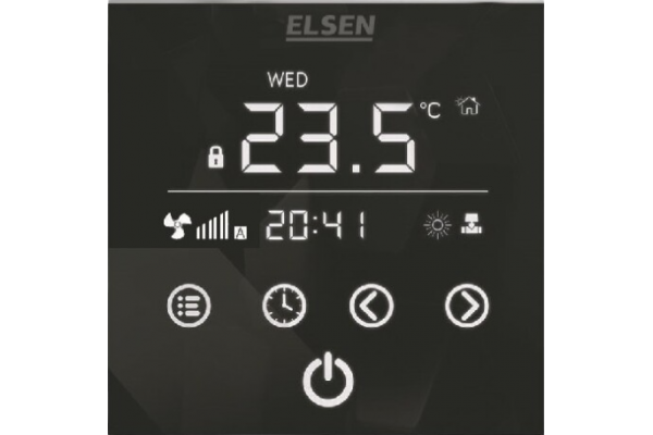 Терморегулятор Elsen EKA.01.02B для принудительной конвекции, черный