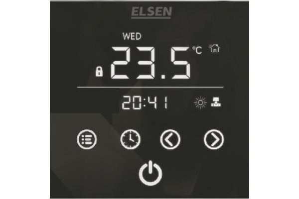 Терморегулятор Elsen EKA.01.01B для естественной конвекции, черный