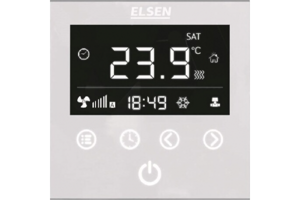 Терморегулятор Elsen EKA.01.02W для принудительной конвекции, белый