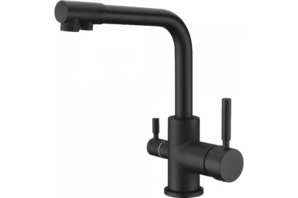 Смеситель для кухни Emar Steel ЕС - 3003N black