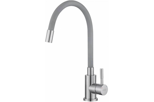 Смеситель для кухни ESKO Snake K44 G хром, серый с гибким изливом