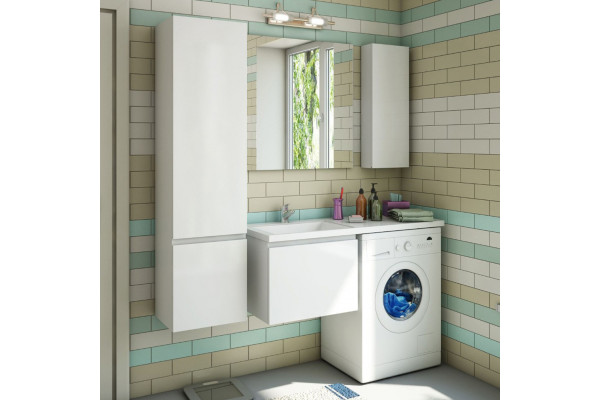 Мебель для ванной Эстет Dallas Luxe 110 L подвесная, 1 ящик, под стиральную машину