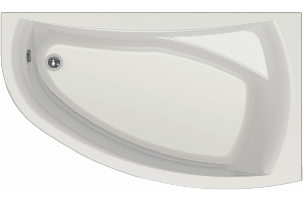 Акриловая ванна EUROLUX Como R 170x100 см, угловая, с каркасом, асимметричная