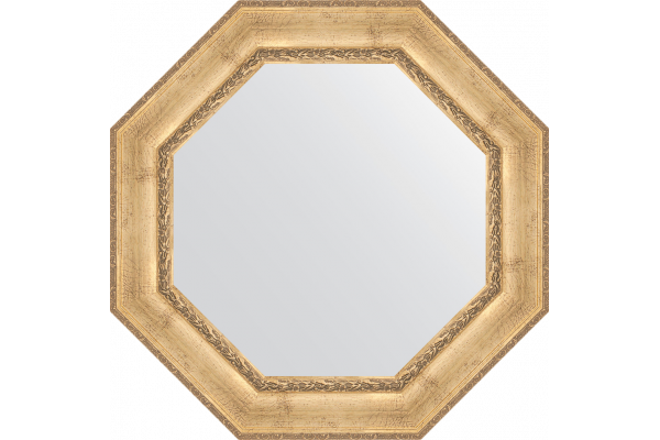 Зеркало Evoform Octagon BY 3672 83х83 состаренное серебро с орнаментом