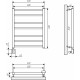 Полотенцесушитель электрический EWRIKA Кассандра Pg 60x50 L, белый