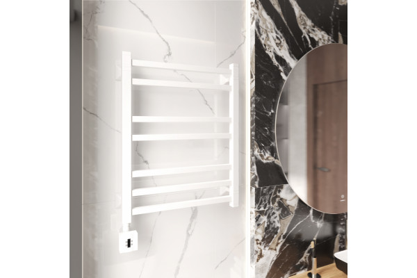 Полотенцесушитель электрический EWRIKA Кассандра Pg 60x50 L, белый