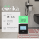 Комплект теплого пола EWRIKA MAT EWR 150-9 с терморегулятором ТЕП51Ч черным, электронным