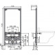Комплект Унитаз подвесной BOCCHI Taormina Arch 1012-001-0129 белая + Крышка A0302-001 с микролифтом, глянцевая белая + Инсталляция EWRIKA ProLT 0026-2020 + Кнопка 0040 хром матовый + Биде подвесное + Инсталляция AlcaPlast A105 /1120