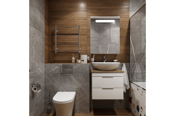 Полотенцесушитель электрический EWRIKA Сафо Eco R, 60х50, с кнопкой, хром